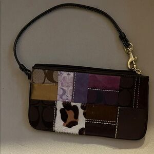 Coach Multicolor Patchwork Wristlet
